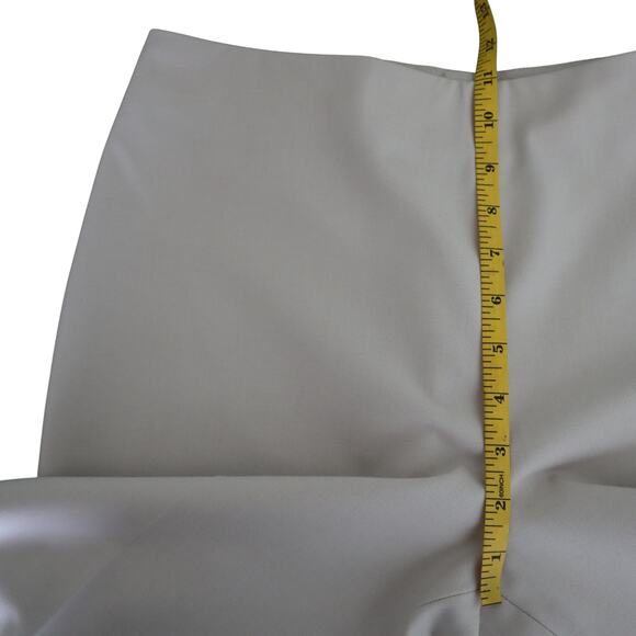 Talbots Womens Classic Side Zip Pants Size 10 Slim Fit Cream Tailored Crease - Picture 10 of 12